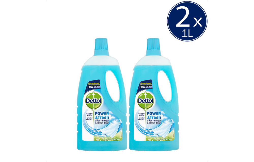Dettol Allesreiniger Katoenfris 1L - 2 Stuks - Voordeelverpakking