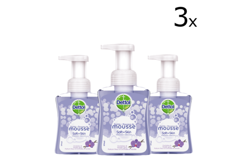 Dettol Handzeep Zachte Mousse - Orchidee & Vanille - 250ml x3