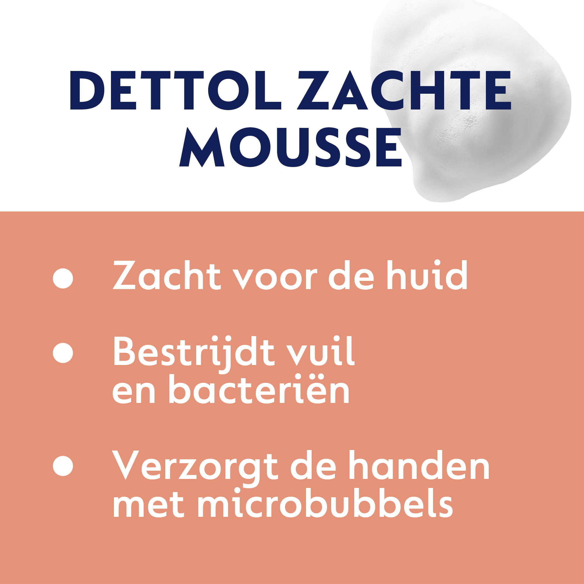 Dettol Handzeep Zachte Mousse - Orchidee & Vanille - 250ml x3