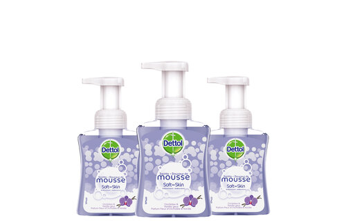 Dettol Handzeep Zachte Mousse - Orchidee & Vanille - 250ml x3