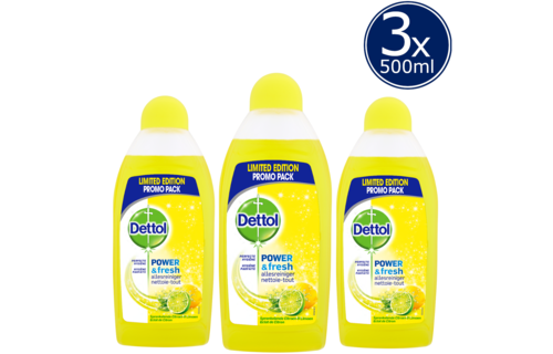 Dettol Allesreiniger Power & Fresh - Citrus - 500ml x3