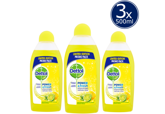 Dettol Allesreiniger Power Fresh - Citrus - 500ml x3