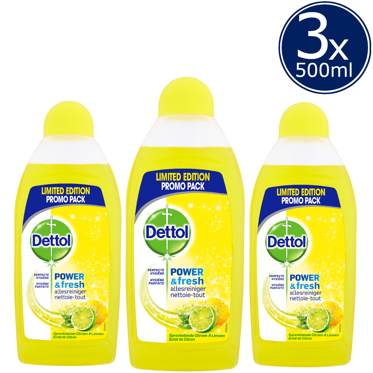 Dettol Allesreiniger Power & Fresh - Citrus - 500ml x3