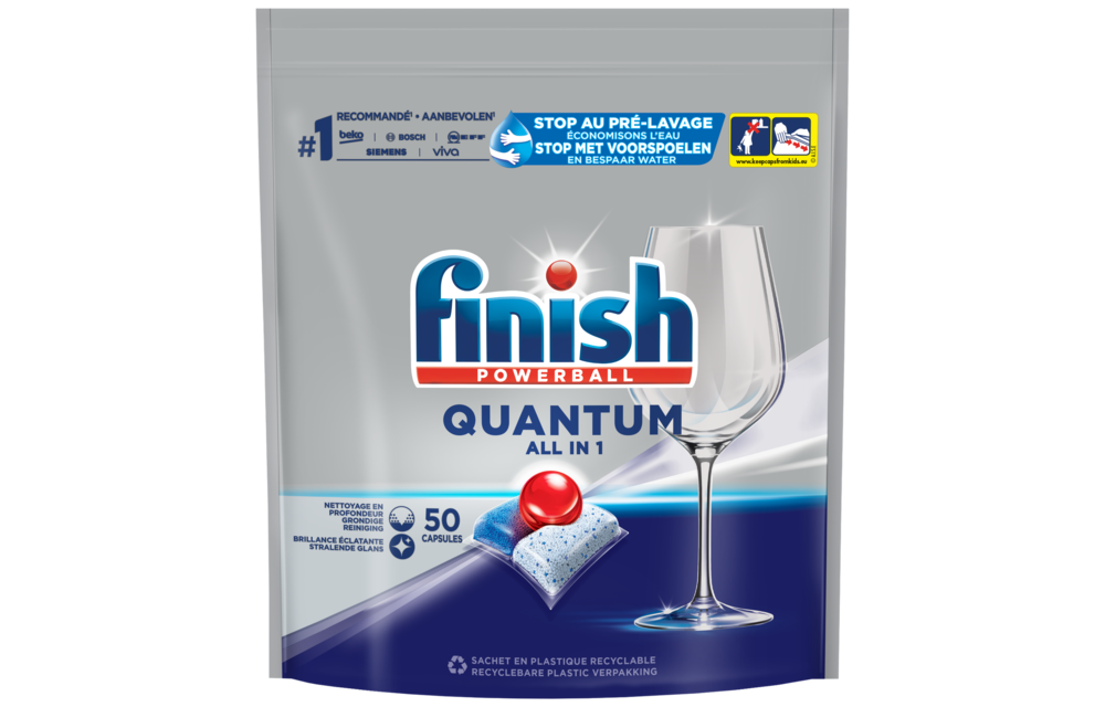 Finish Quantum All in 1 Regular Vaatwastabletten - 50 Stuks x4