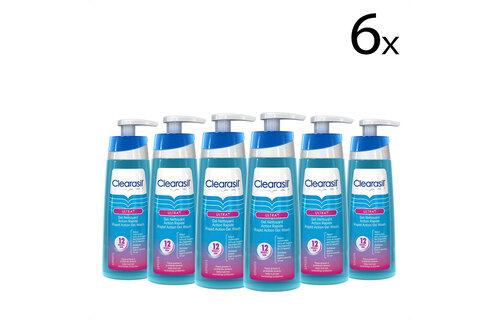 Clearasil Ultra Gel Wash 200ML - 6 Stuks - Voordeelverpakking