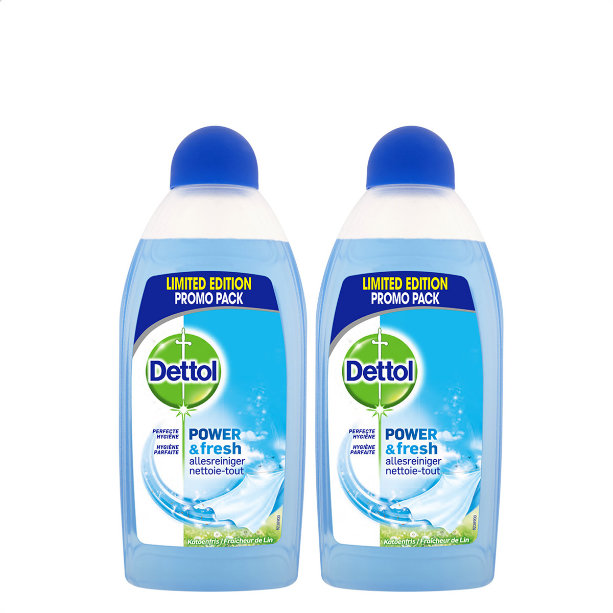 Dettol Allesreiniger Power & Fresh - Katoenfris - 500ml x2
