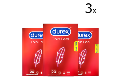 Durex Condooms Thin Feel 20st x3