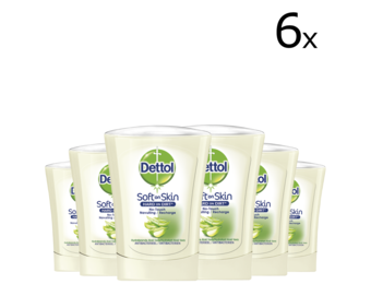 Dettol No Touch Refill Hydrating Aloe Vera 250ML - 6 Stuks - Voordeelverpakking