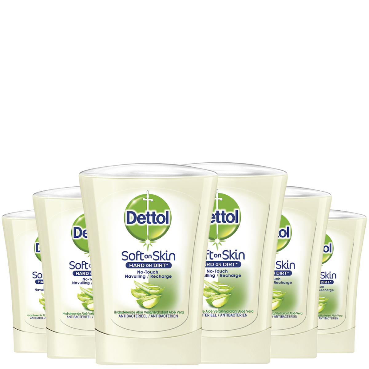 Dettol No Touch Refill Hydrating Aloe Vera 250ML - 6 Stuks - Voordeelverpakking