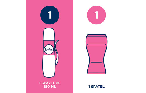 Veet Ontharingsspray - Gevoelige huid - 150ml x4