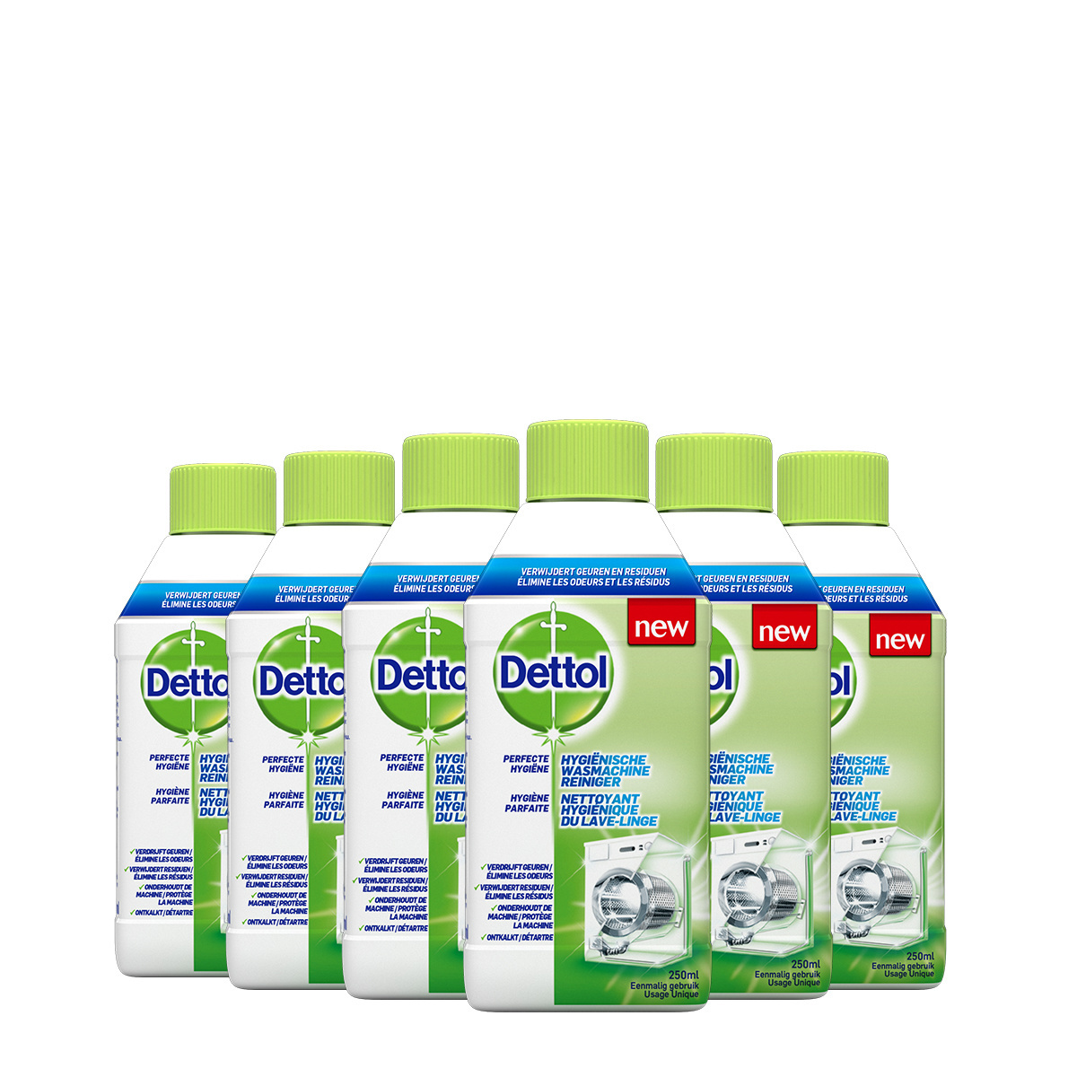 Dettol Wasmachine Reiniger Hygiëne - 250ml x6