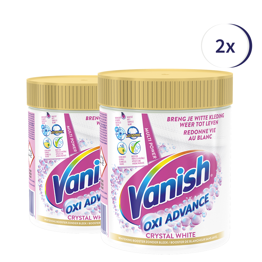 Vanish Oxi Advance Multi Power Crystal White Powder 470 gr x2