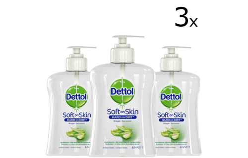 Dettol Handzeep - Verzachtend â€“ Aloe Vera - 250ml x3