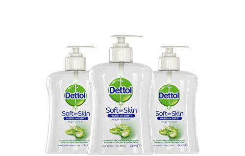 Dettol Handzeep - Verzachtend â€“ Aloe Vera - 250ml x3
