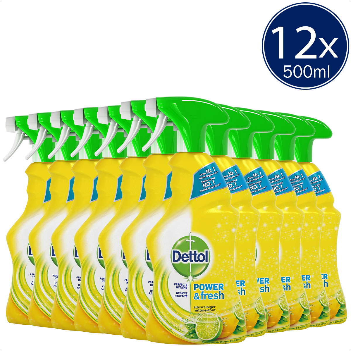 Dettol Trigger Citrus 500ML - 12 Stuks - Voordeelverpakking