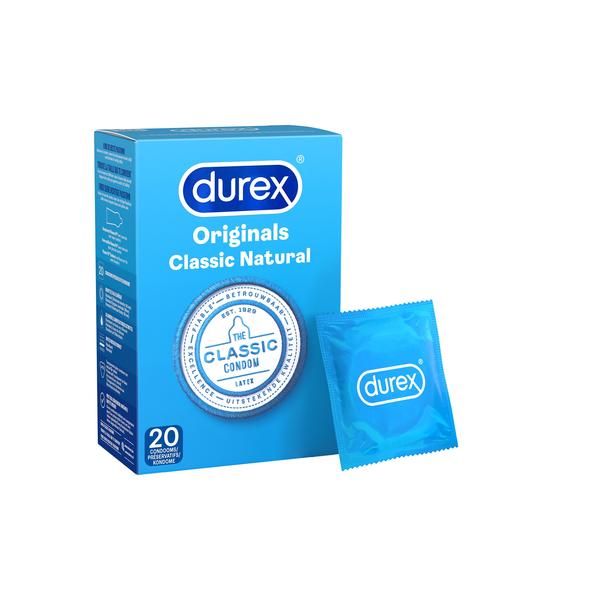 Durex Condooms Classic Natural 20st