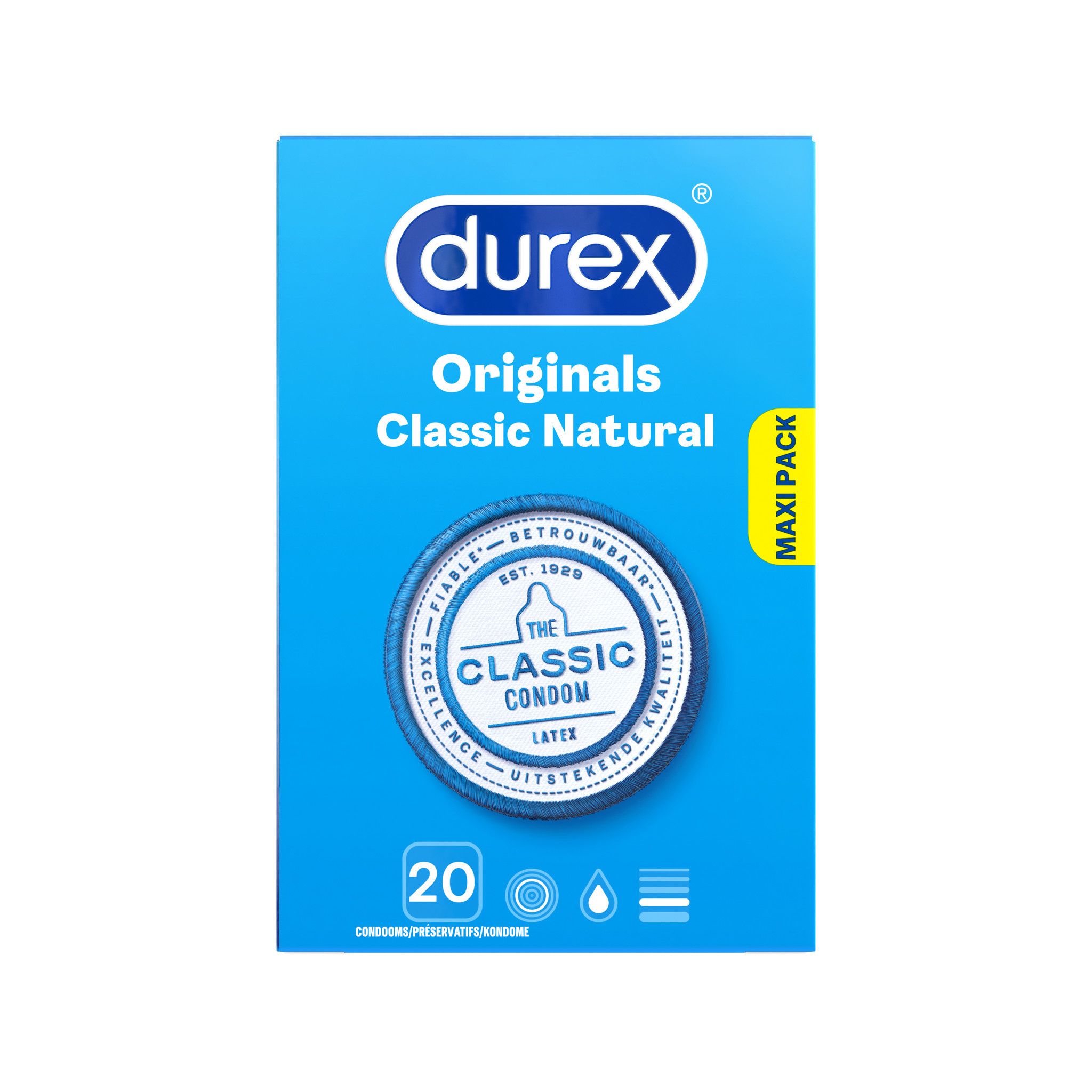 Durex Condooms Classic Natural 20st