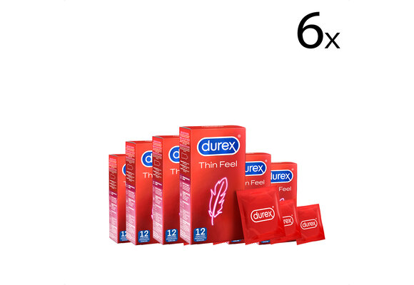 Durex Condooms Feel Thin 12st x6