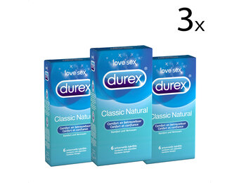 Durex Condooms Classic Natural 6st x3