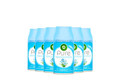 Air Wick Freshmatic Automatische Spray Luchtverfrisser - Pure Lentedauw - Navulling 250ml x6