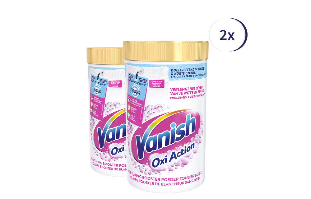 Vanish Oxi Action Whitening Booster Poeder - 1.5 kg x2