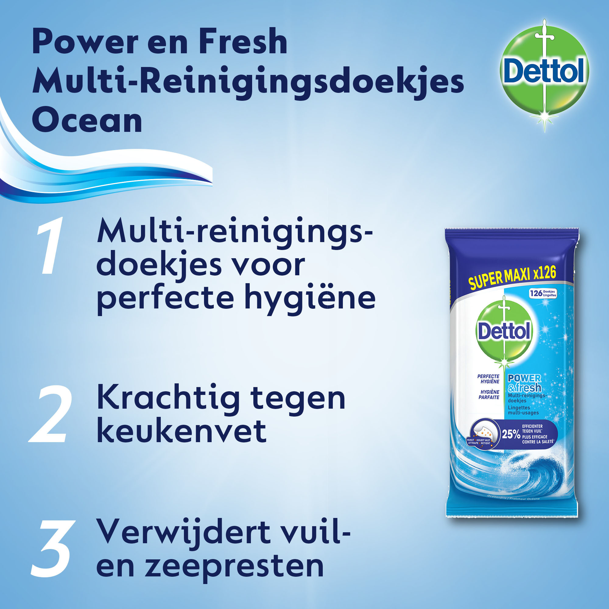 Dettol Oceaan doekjes 80st