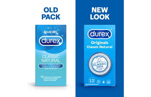 Durex Condooms Classic Natural 12st x2