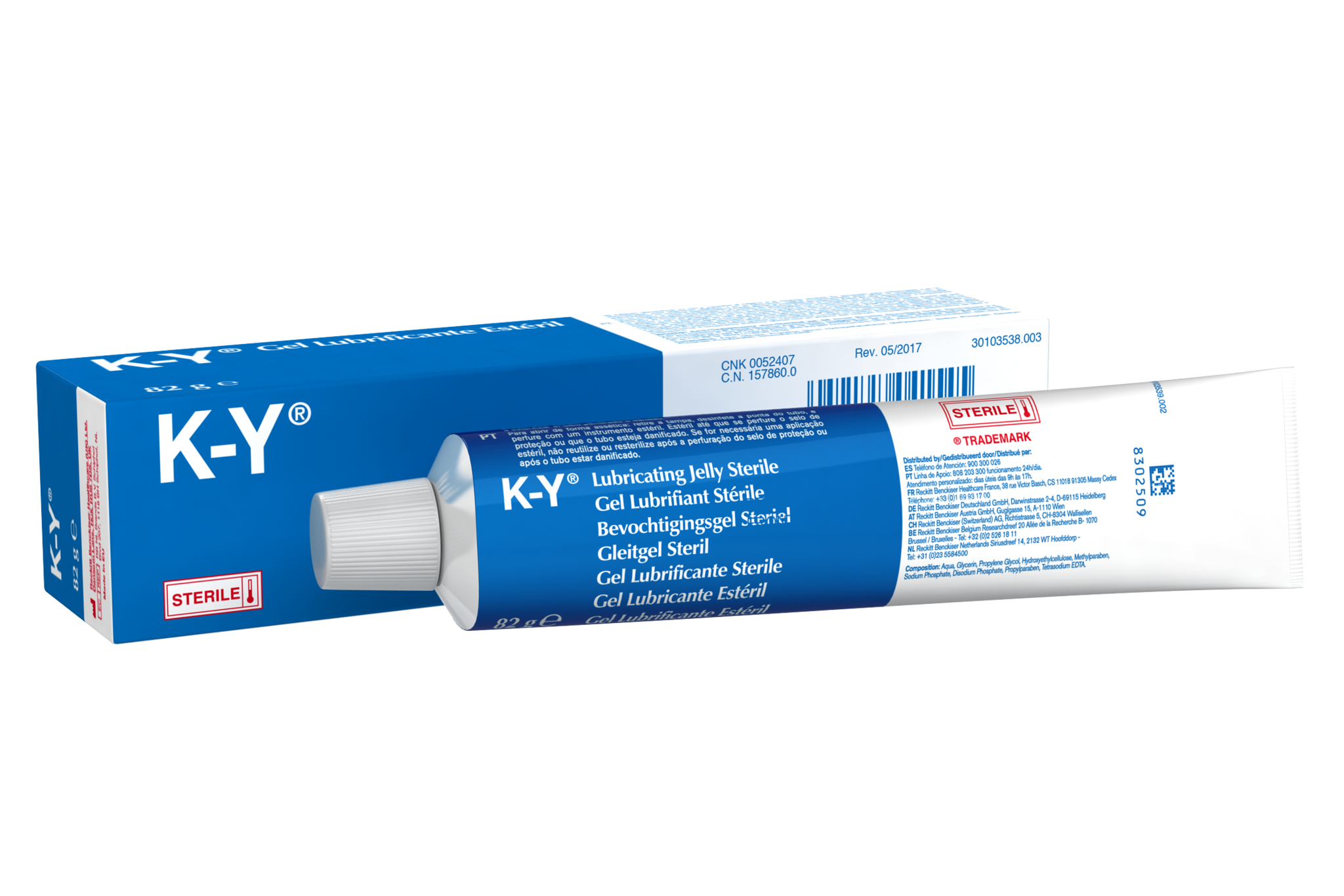 K-Y Bevochtigingsgel Steriel Glijmiddel - 82ml x4