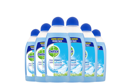 Dettol Allesreiniger Power & Fresh - Katoenfris - 500ml x6