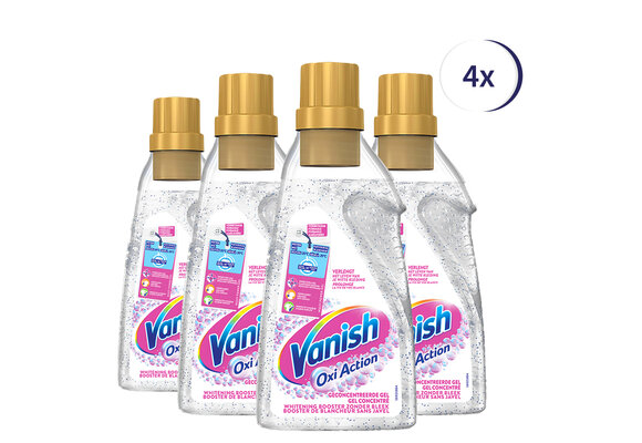 Vanish Oxi Action Whitening Booster Liquid - 750ml x4