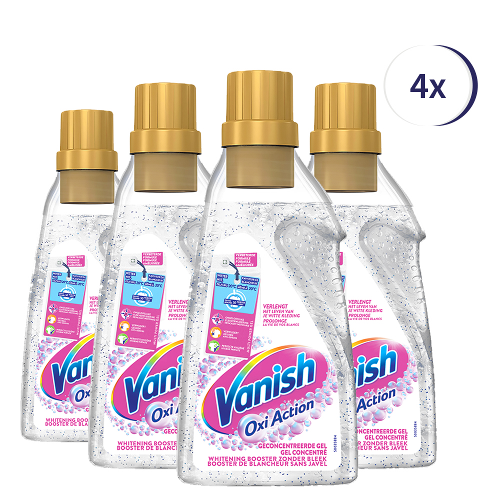 Vanish Oxi Action Whitening Booster Liquid - 750ml x4