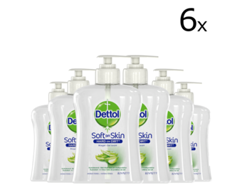 Dettol Handzeep - Verzachtend - Aloe Vera - 250ml x6