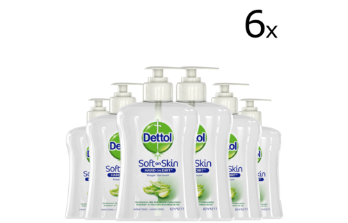 Dettol Handzeep - Verzachtend â€“ Aloe Vera - 250ml x6