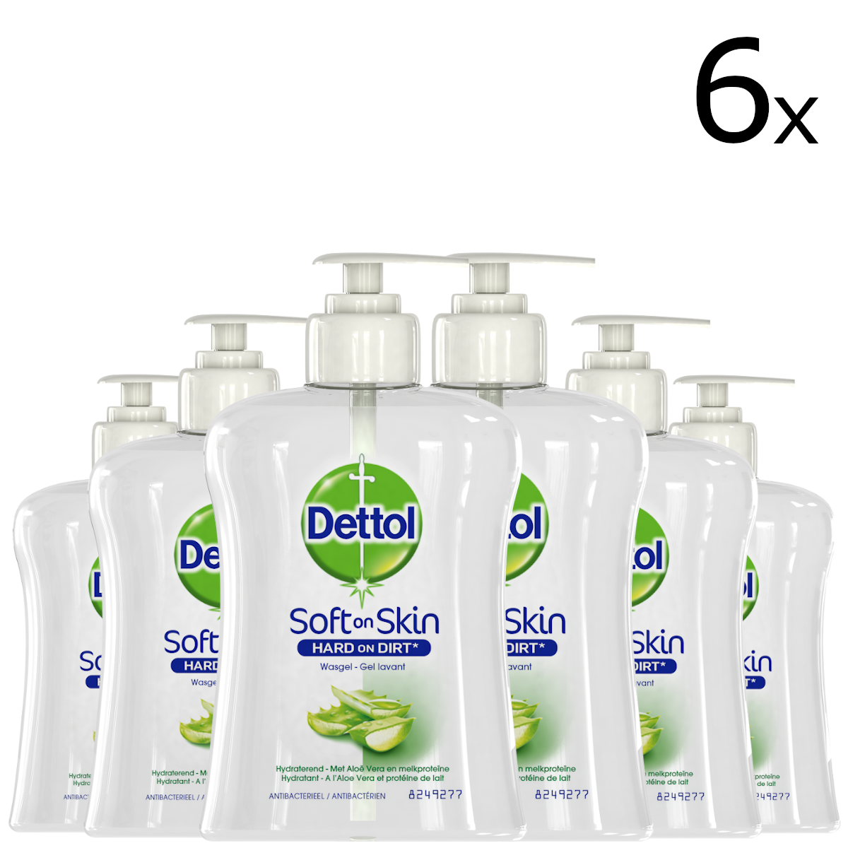 Dettol Handzeep - Verzachtend â€“ Aloe Vera - 250ml x6