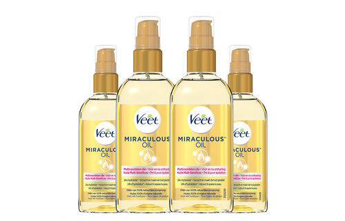 Veet Voedende Olie - Miraculous Arganolie - 100ml x4