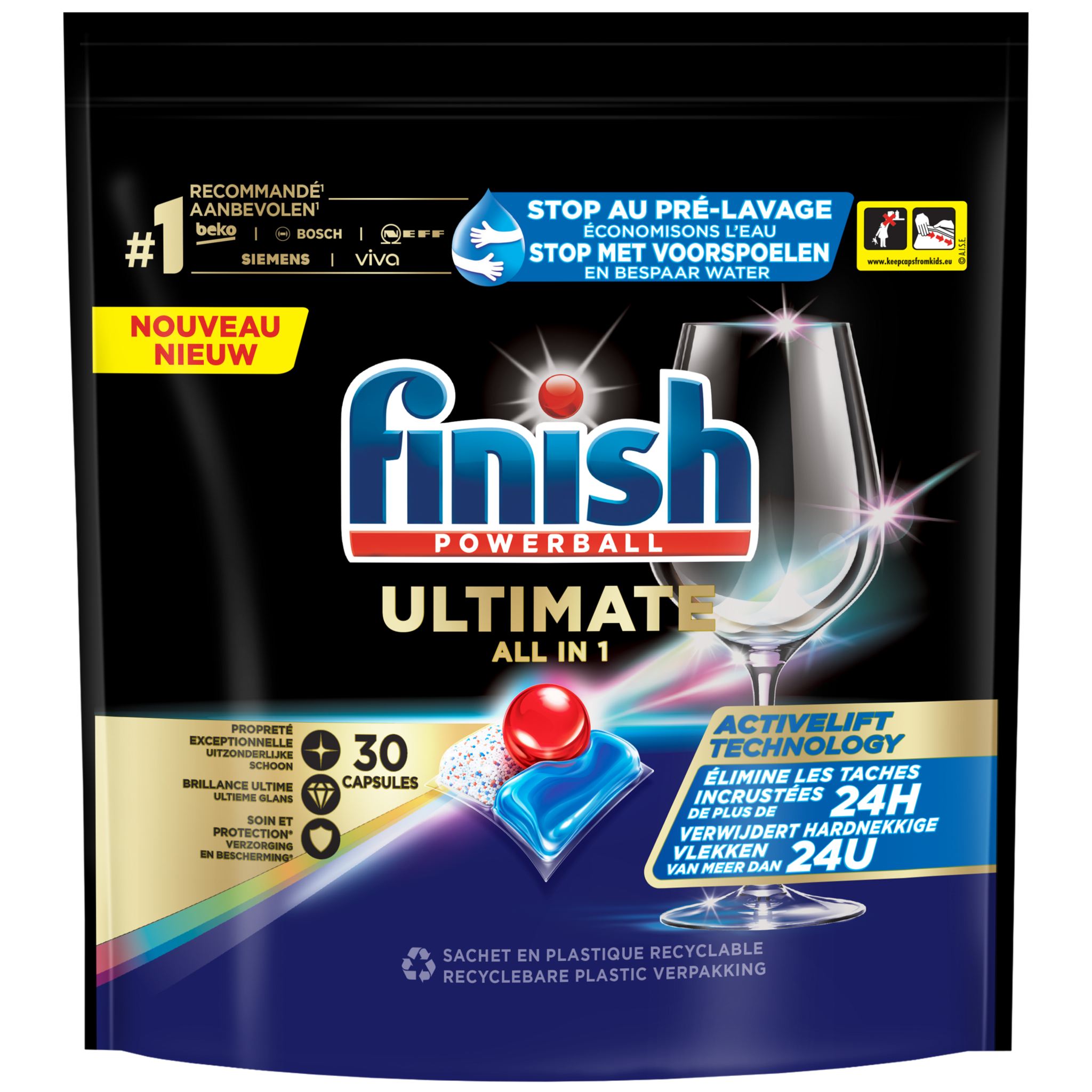 Finish Ultimate Regular Vaatwastabletten - 30 Stuks x3