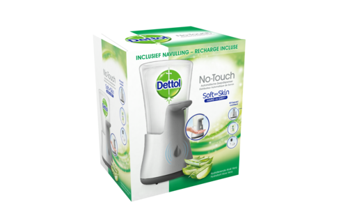 Dettol Handzeep Automatische Zeepdispender No Touch met navulluing Hydraterende Aloë Vera x2