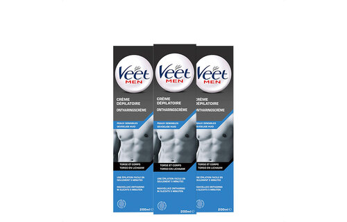 Veet Ontharingscreme - Man - Gevoelige Huid - 200ml x3