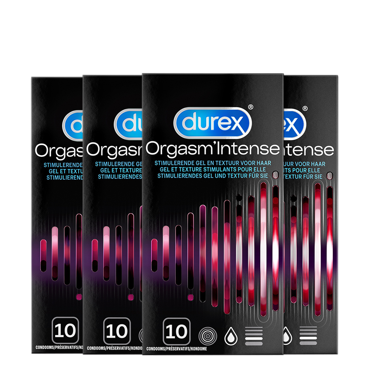 Durex Condooms Orgasm Intense 10st x4