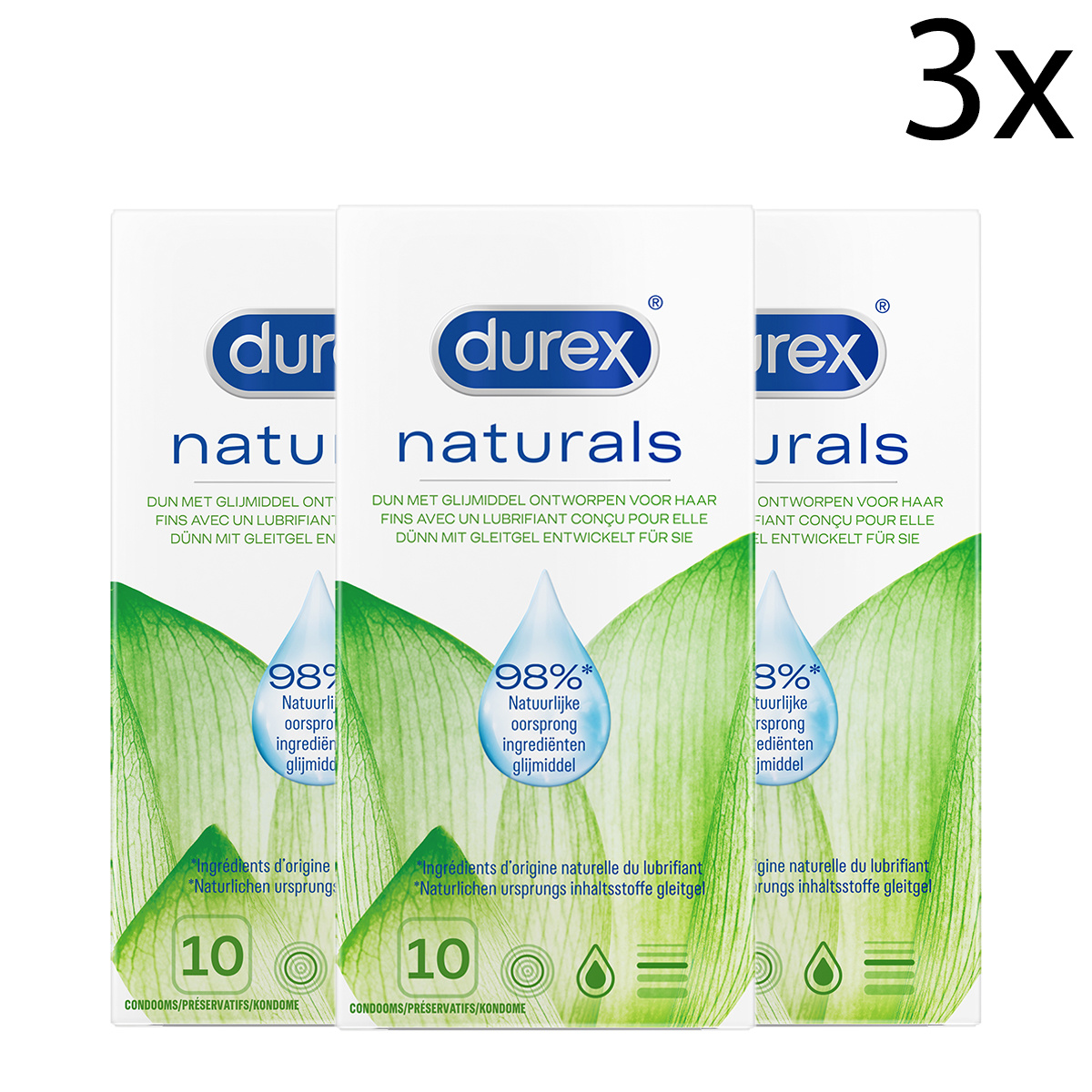 Durex Condooms Natural 10st x3