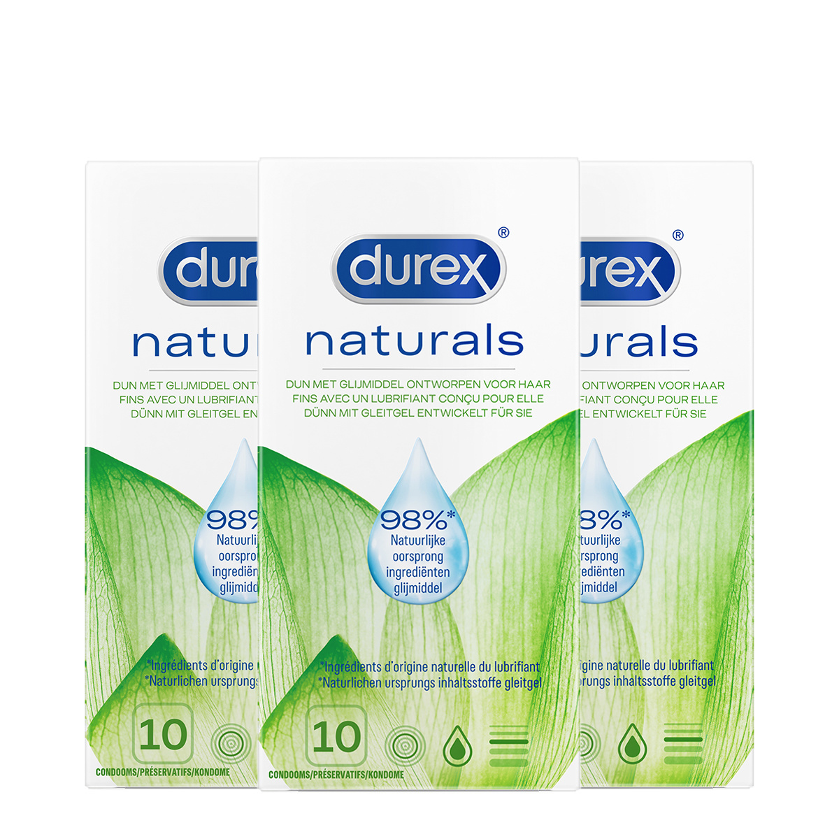 Durex Condooms Natural 10st x3
