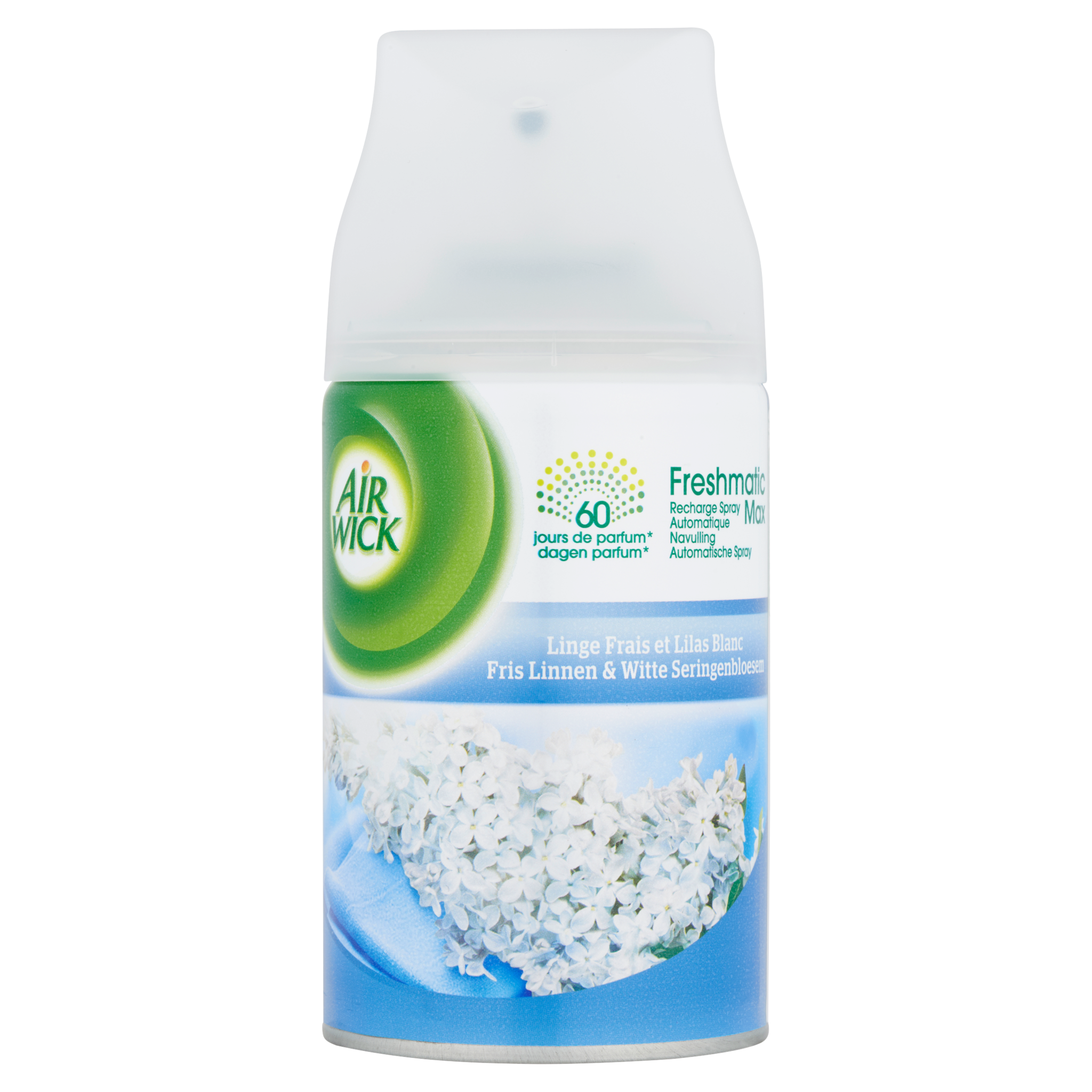 Air Wick Freshmatic Automatische Spray Luchtverfrisser - Fris Linnen & Witte Seringen - Navulling 250ml