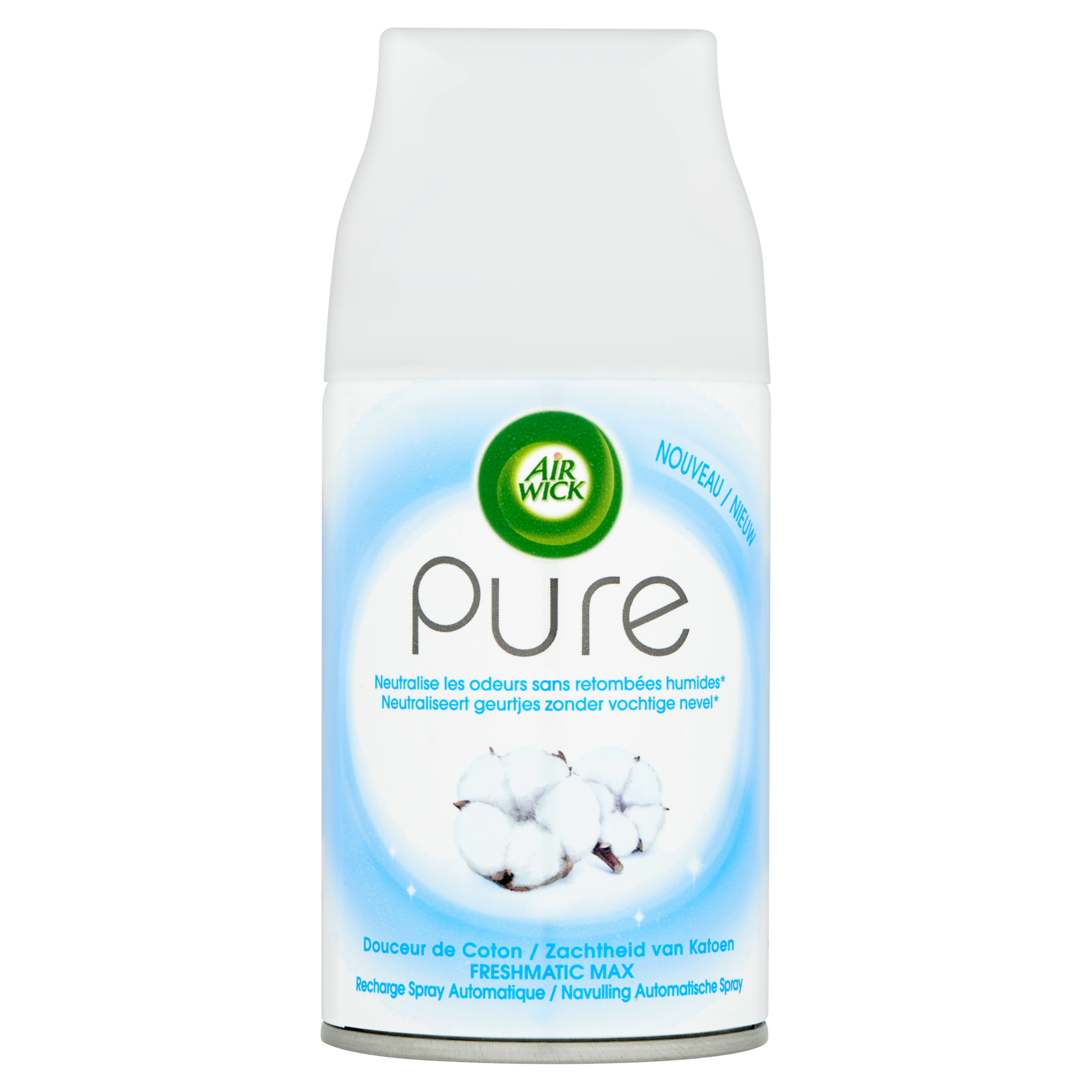 Air Wick Freshmatic Automatische Spray Luchtverfrisser - Pure Zachtheid van Katoen - Navulling 250ml