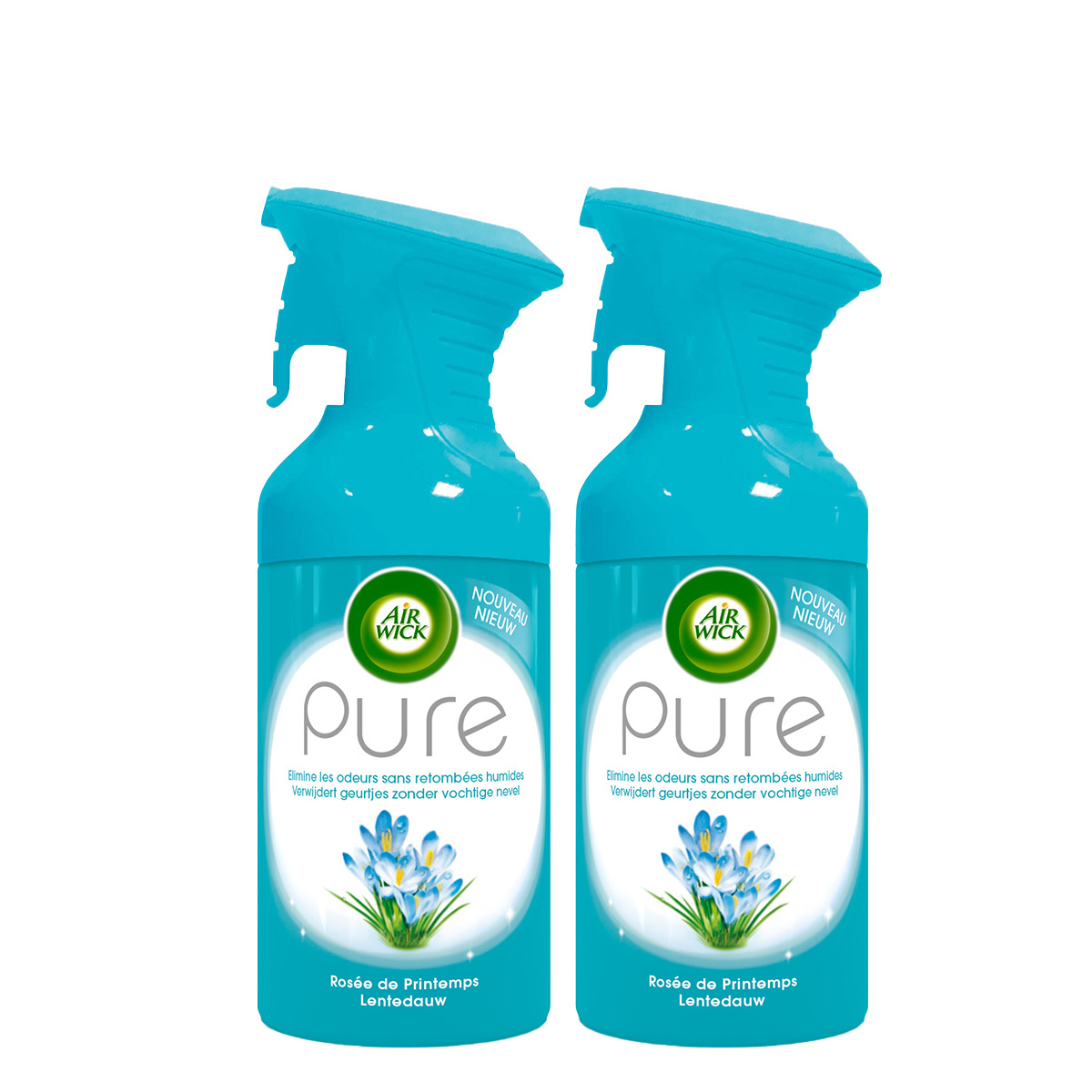 Air Wick Luchtverfrisser Spray - Pure Lentedauw 250ml x2