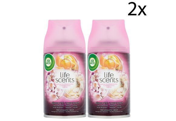 Air Wick Freshmatic Automatische Spray Luchtverfrisser - Life Scents Zalige Zomer - Navulling 250ml x2