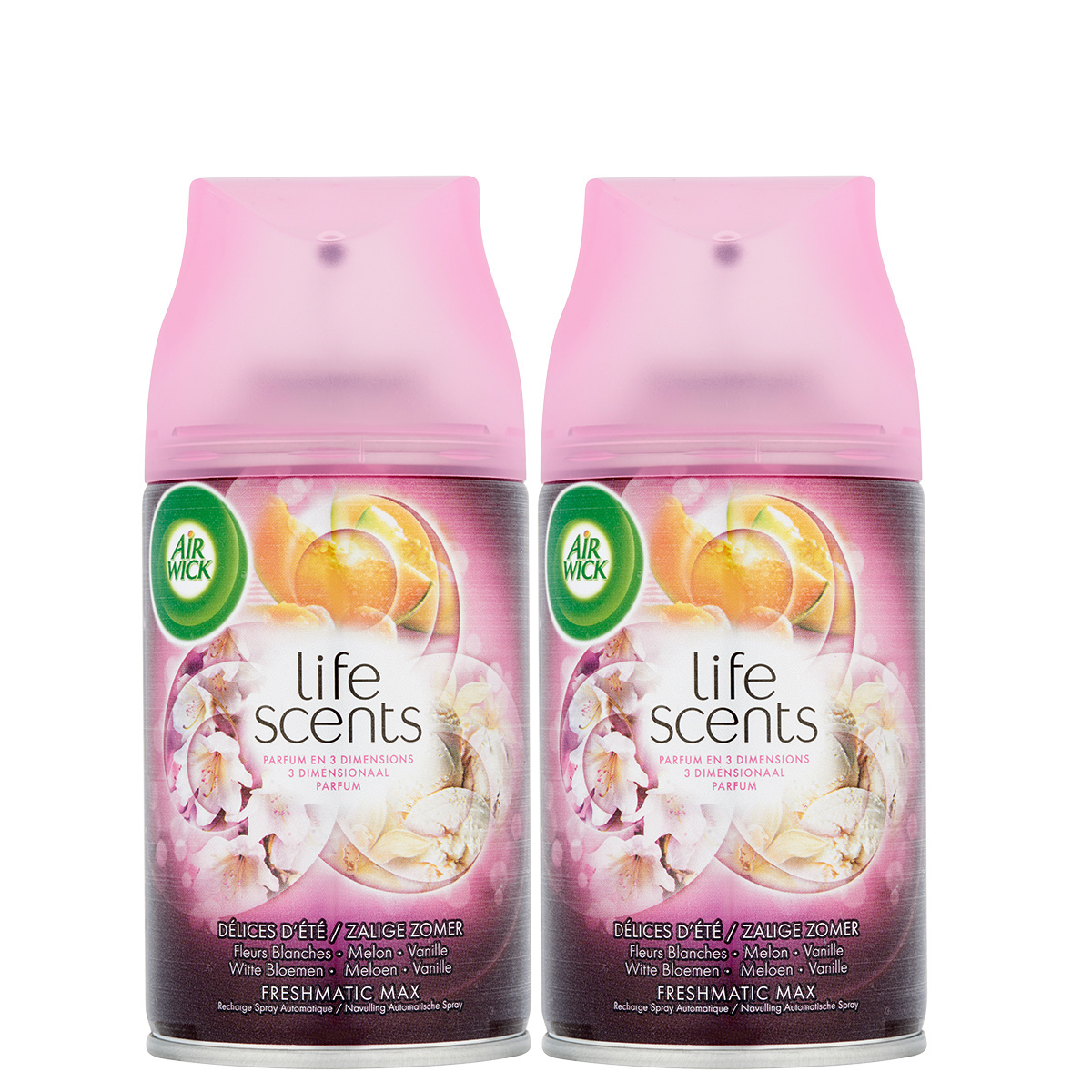Air Wick Freshmatic Automatische Spray Luchtverfrisser - Life Scents Zalige Zomer - Navulling 250ml x2
