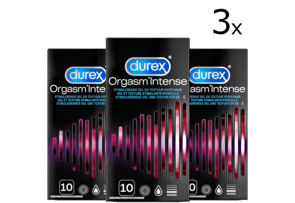 Durex Condooms Orgasm Intense 10st x3