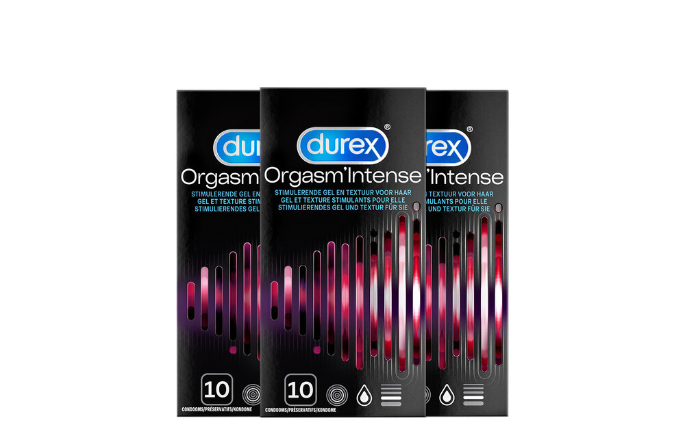 Durex Condooms Orgasm Intense 10st - 3 Stuks - Voordeelverpakking