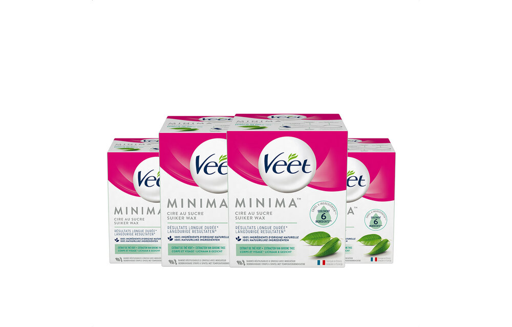 Veet Pot Oriëntaalse Wax Minima - Groene Thee x4