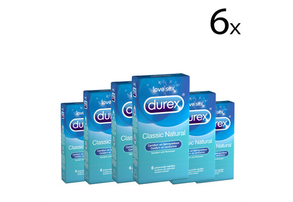 Durex Condooms Classic Natural 6st x6